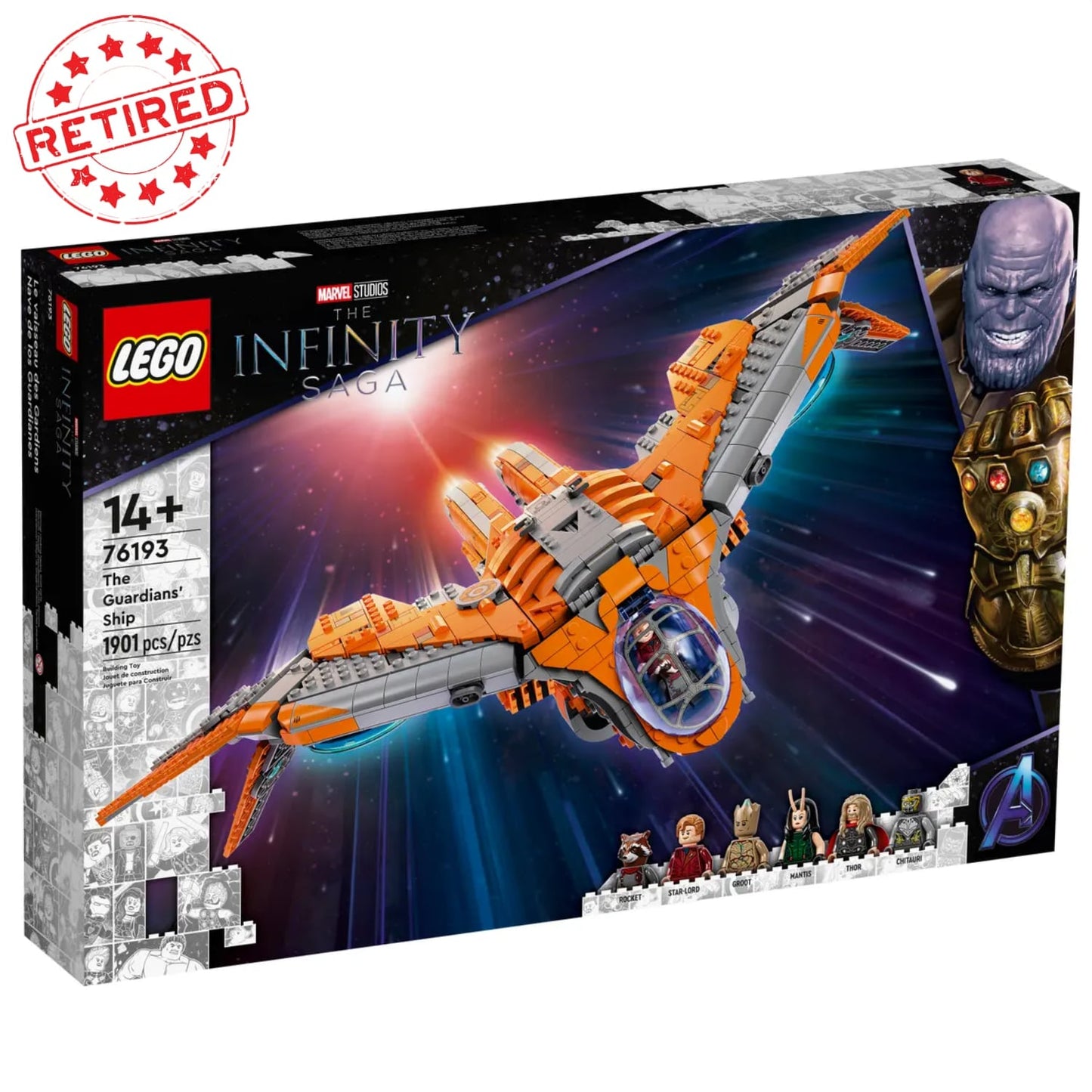 Lego 76193 Marvel The Guardians Ship