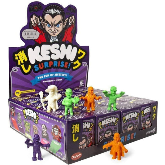 Super 7 Keshi Surprise Toy Blind Box Universal Monsters - Wave 2 FULL BOX 24 FIGURES