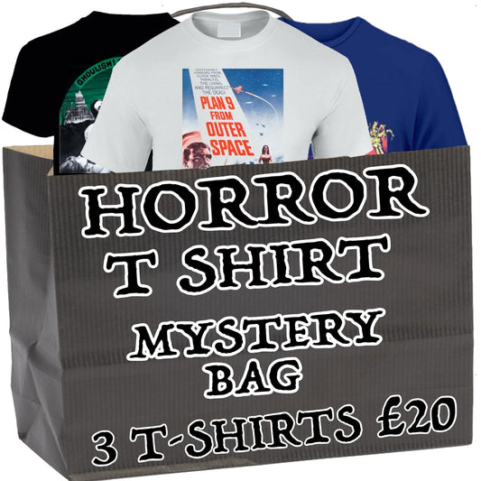 Horror T Shirt Mystery Bag - 3 Shirts For £20