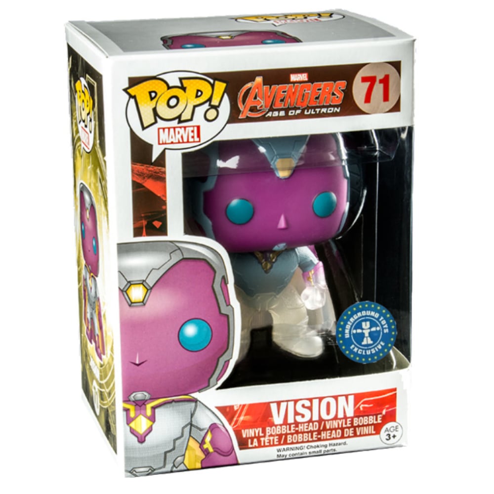Funko Pop Marvel Avengers Age Of Ultron Vision Vanishing Exclusive