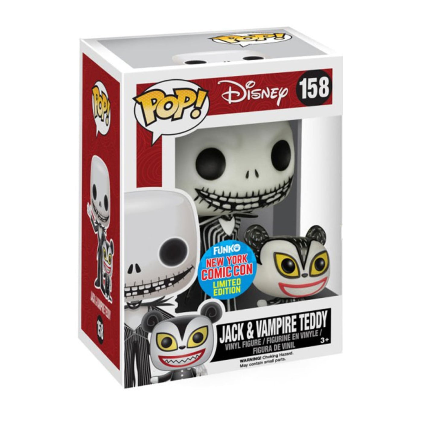 Funko Pop Disney Nightmare Before Christmas Jack And Vampire Teddy NYCC Limited Edition