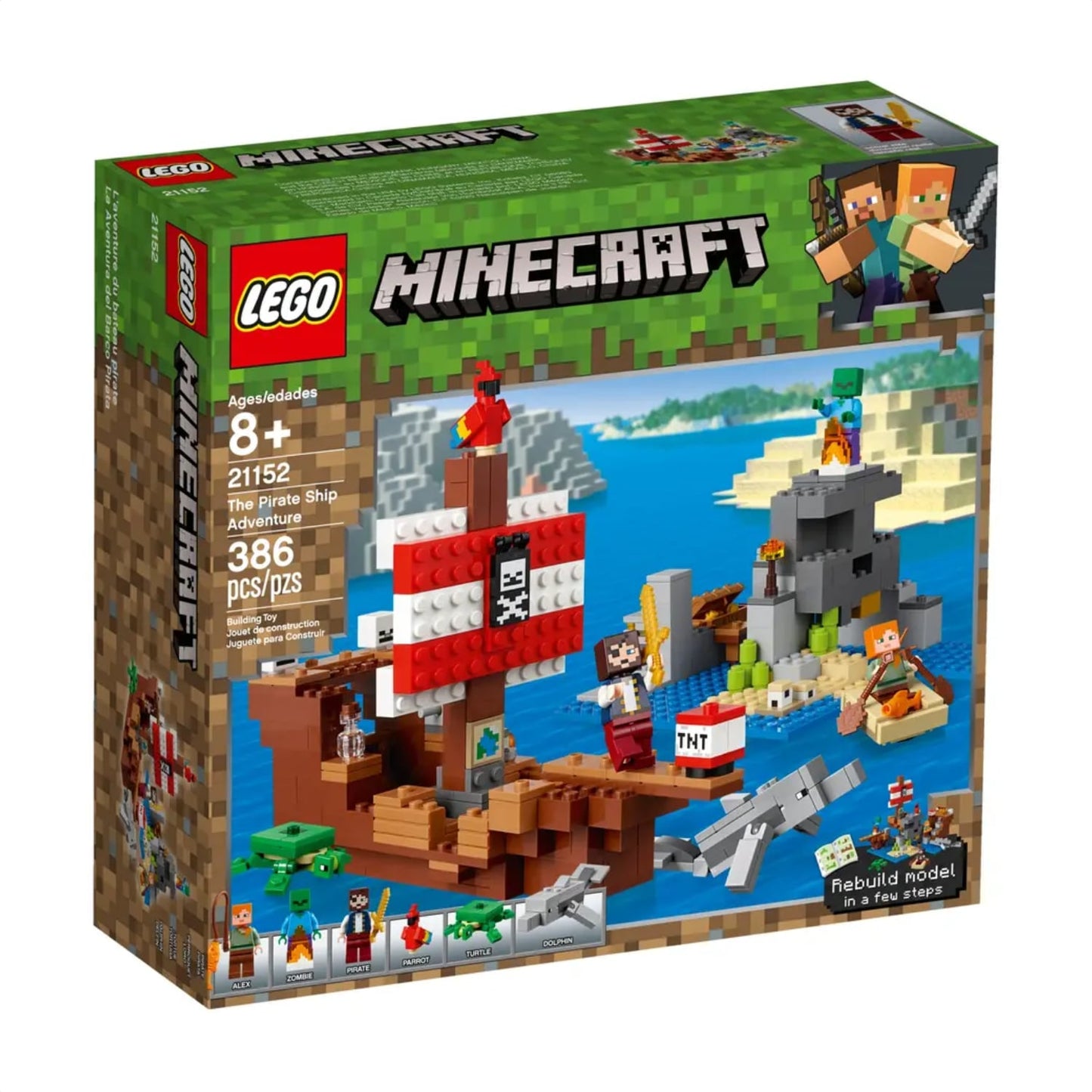 Lego 21152 Minecraft The Pirate Ship Adventure