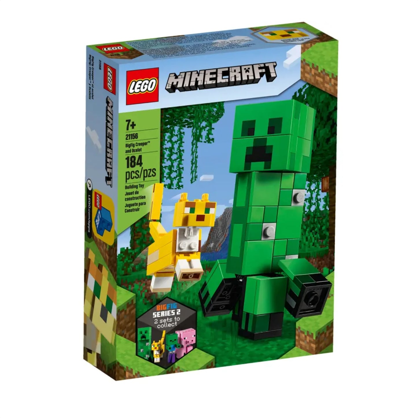 Lego 21156 Minecraft BigFig Creeper and Ocelot