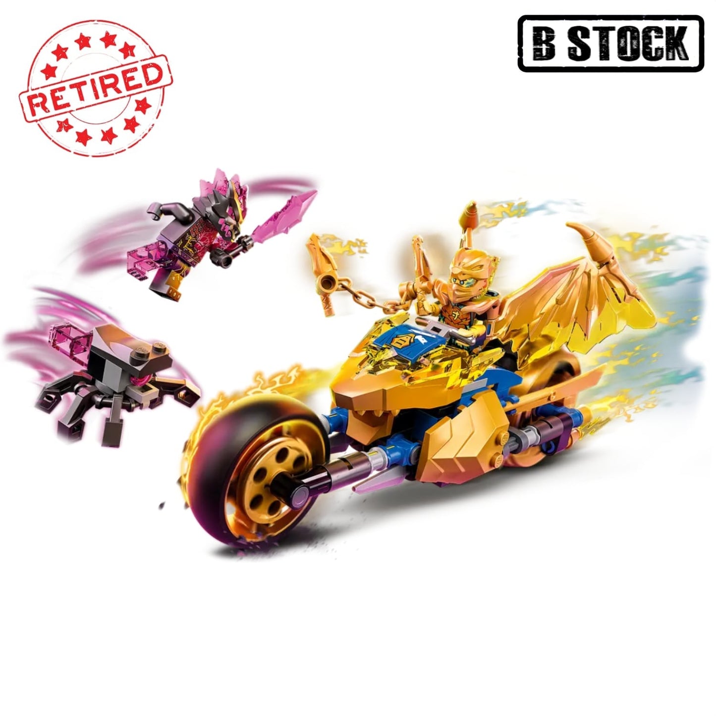 Lego 71763 Ninjago Jay's Golden Dragon Motorbike - B Stock