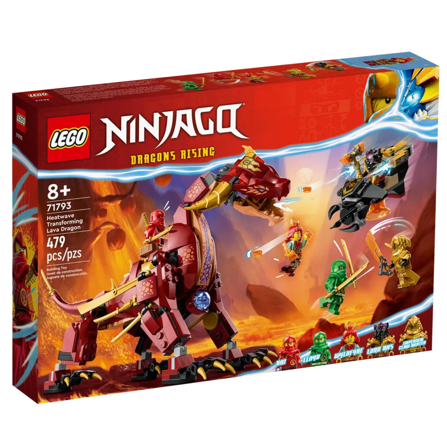Lego 71793 Ninjago Heatwave Transforming Lava Dragon - B Stock
