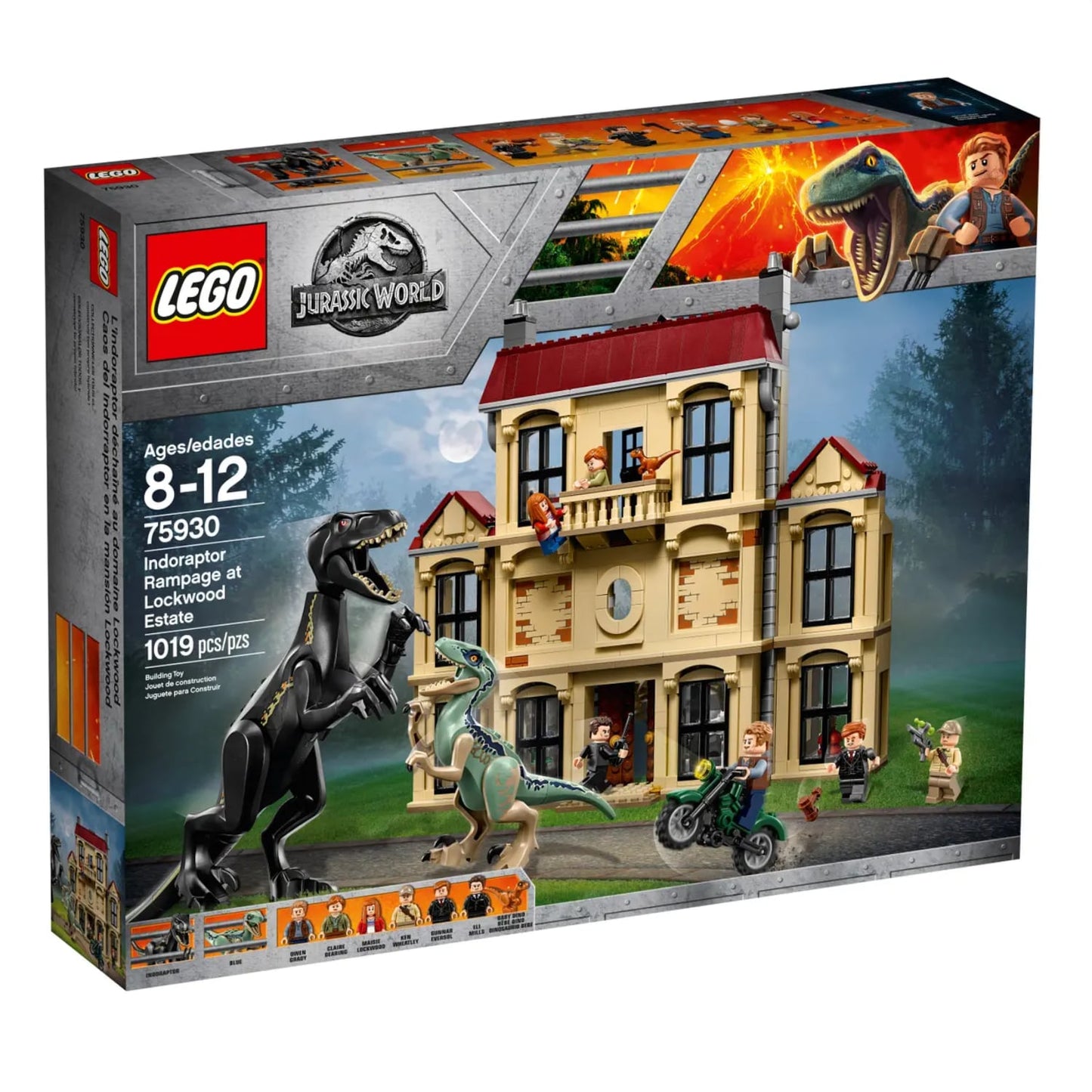 Lego 75930 Jurassic World Fallen Kingdom Indoraptor Rampage at Lockwood Estate