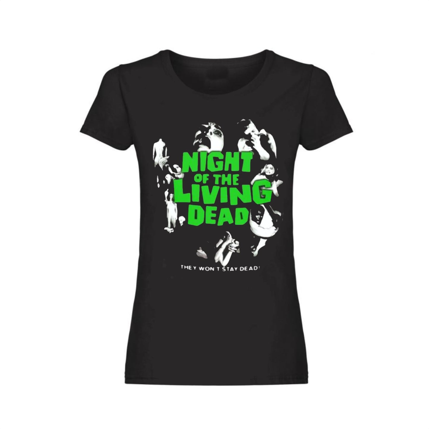 Official Night Of The Living Dead Ladies Fit T Shirt